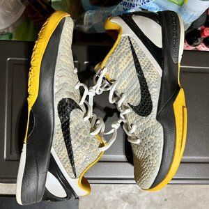 Kobe VI 6 Del Sol White Yellow Steelers Size 13 429659-103